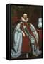 James I, King of England and Scotland, 1621-Daniel Mytens-Framed Stretched Canvas