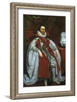 James I, King of England and Scotland, 1621-Daniel Mytens-Framed Giclee Print