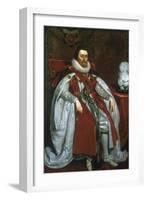 James I, King of England and Scotland, 1621-Daniel Mytens-Framed Giclee Print