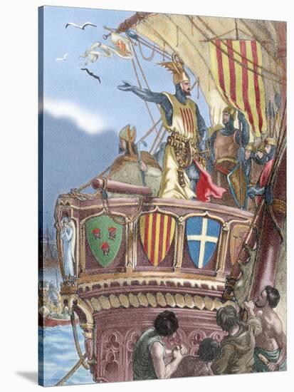 James I the Conqueror (1208-1276). Count of Barcelona and King of Aragon (1213-1276), Valencia…-null-Stretched Canvas