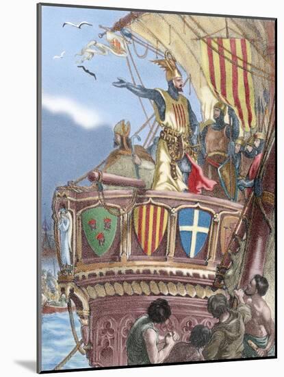 James I the Conqueror (1208-1276). Count of Barcelona and King of Aragon (1213-1276), Valencia…-null-Mounted Giclee Print