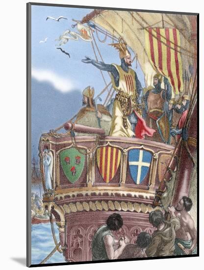 James I the Conqueror (1208-1276). Count of Barcelona and King of Aragon (1213-1276), Valencia…-null-Mounted Giclee Print