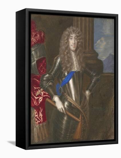 James II as Duke of York-Richard Gibson-Framed Stretched Canvas