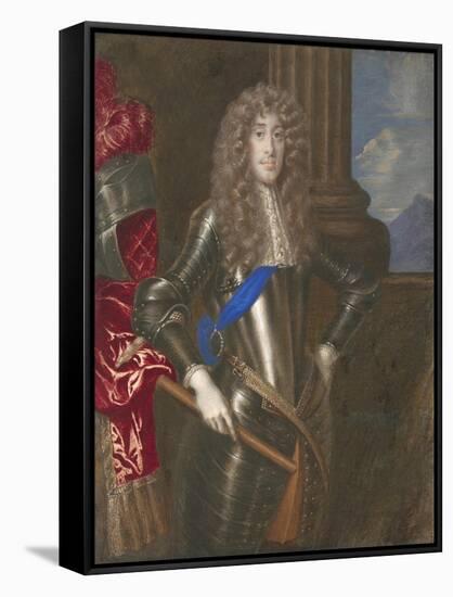 James II as Duke of York-Richard Gibson-Framed Stretched Canvas