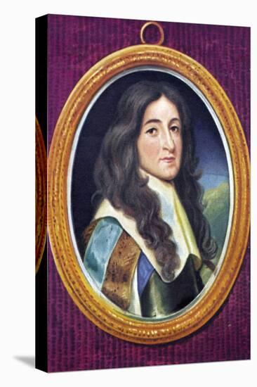 James II Portrait of-Samuel Cooper-Stretched Canvas