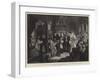 James II Receiving the News of the Landing of the Prince of Orange-Edgar Melville Ward-Framed Giclee Print