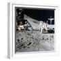 James Irwin (1930-199) with the Lunar Roving Vehicle During Apollo 15, 1971-null-Framed Photographic Print