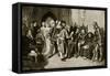 James Iv in Council before the Battle of Flodden, 1513-John Faed-Framed Stretched Canvas