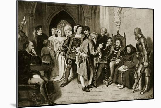 James Iv in Council before the Battle of Flodden, 1513-John Faed-Mounted Giclee Print