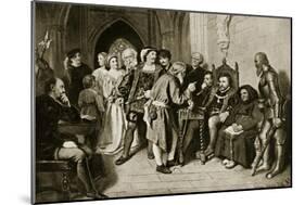 James Iv in Council before the Battle of Flodden, 1513-John Faed-Mounted Giclee Print