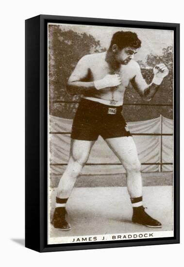 James J Braddock, Irish-American Boxer, 1938-null-Framed Stretched Canvas