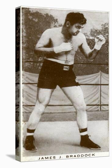 James J Braddock, Irish-American Boxer, 1938-null-Stretched Canvas