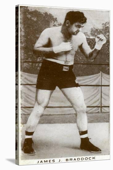 James J Braddock, Irish-American Boxer, 1938-null-Stretched Canvas