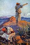 David takes head of Goliath to Jerusalem - Bible-James Jacques Joseph Tissot-Giclee Print