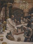 Healing of the woman with the issue of blood - Bible-James Jacques Joseph Tissot-Giclee Print