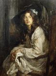 Girl Seated in a Chair-James Jebusa Shannon-Giclee Print