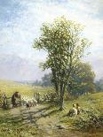 A Shepherd Boy and His Sheep Dog Neglecting their Duty, 1851 (Oil on Canvas)-James John Hill-Giclee Print