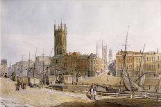 Draw Bridge from St. Augustine's Bank, Bristol-James Johnson-Giclee Print