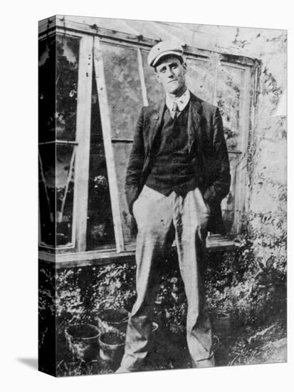 James Joyce in the Garden of His Friend Constantine Curran in Dublin, 1904-Irish Photographer-Stretched Canvas