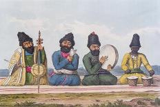 Persian Musicians from A Second Journey Through Persia 1810-16-James Justinian Morier-Framed Stretched Canvas