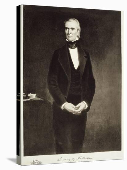James K. Polk-George Peter Alexander Healy-Stretched Canvas
