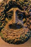 Bronze Tragic Mask at the Piraeus Archeological Museum. Piraeus, Greece., 1990S (Photo)-James L Stanfield-Giclee Print