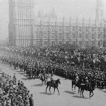 Canadian Mounted Troops, Procession for Queen Victoria's Diamond Jubilee, London, 1897-James M Davis-Stretched Canvas