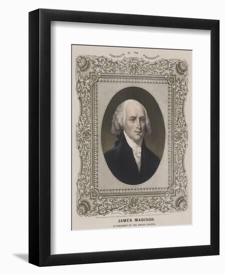 James Madison, 4th U.S. President-Science Source-Framed Premium Giclee Print