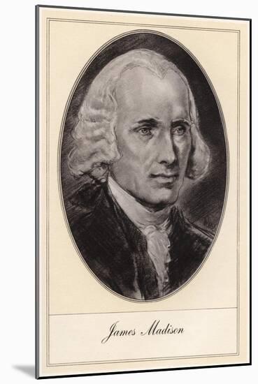 James Madison, Fourth President of the United States-Gordon Ross-Mounted Giclee Print