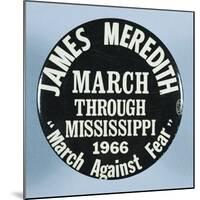 James Meredith March Button-David J. Frent-Mounted Photographic Print