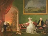 Portrait of Robert Mynors (1739-1806) and His Family, 1797 (Oil on Canvas)-James Millar-Framed Giclee Print