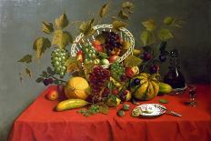 Still Life with Fruit and Flowers-James Miller-Giclee Print