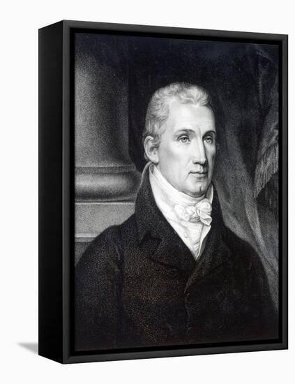 James Monroe, Engraved by Thomas Gimbrede-American School-Framed Stretched Canvas