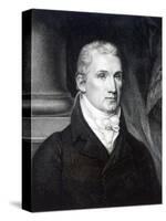 James Monroe, Engraved by Thomas Gimbrede-American School-Stretched Canvas