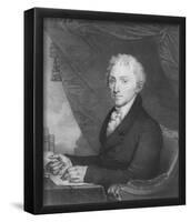 James Monroe (Portrait) Art Poster Print-null-Framed Poster