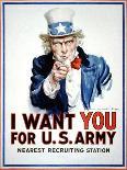 I Want You for the U.S. Army Recruitment Poster-James Montgomery Flagg-Giclee Print