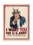 Uncle Sam, I Want You for the U.S. Army, 1917-James Montgomery Flagg-Art Print