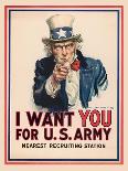 I Want You for the U.S. Army Recruitment Poster-James Montgomery Flagg-Giclee Print