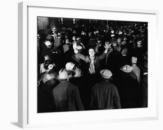 James Murray, the Crowd, 1928-null-Framed Photographic Print