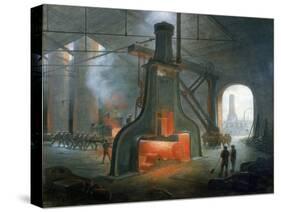 James Nasmyth's Steam Hammer Erected in His Foundry Near Manchester in 1832-James Nasmyth-Stretched Canvas