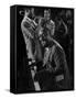 James P. Johnson, Wilbur de Paris and Others at Jam Session-Gjon Mili-Framed Stretched Canvas