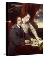 James Paine, Architect and His Son, James, 1764-Sir Joshua Reynolds-Stretched Canvas