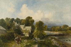 Landscape with Farm Buildings-James Peel-Framed Giclee Print