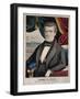 James Polk, President of the United States, Lithograph by Charles Currier, Ca. 1845-null-Framed Art Print