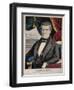 James Polk, President of the United States, Lithograph by Charles Currier, Ca. 1845-null-Framed Art Print