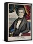 James Polk, President of the United States, Lithograph by Charles Currier, Ca. 1845-null-Framed Stretched Canvas
