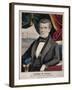 James Polk, President of the United States, Lithograph by Charles Currier, Ca. 1845-null-Framed Art Print