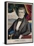 James Polk, President of the United States, Lithograph by Charles Currier, Ca. 1845-null-Framed Stretched Canvas