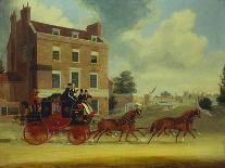 The Mail Coach Changing Horses, Engraved by R. Havell, 1815-James Pollard-Giclee Print