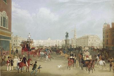 Trafalgar Square in London. 1836